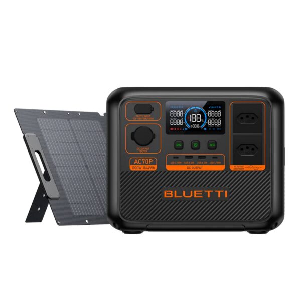 BLUETTI AC70P Estação de Energia Portátil | 1000 W 864 Wh